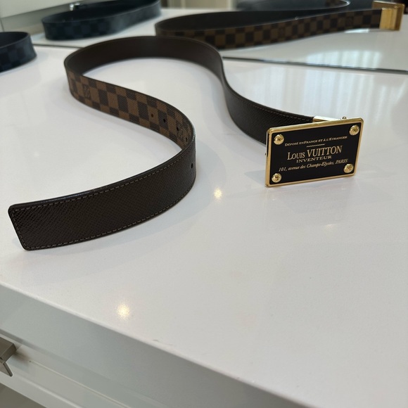 Louis Vuitton Daniel Ebene Inventeur Reversible Belt - Picture 3 of 4